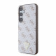 Baltas dėklas Samsung Galaxy S24 Plus telefonui "Guess PU Leather 4G Triangle Metal Logo Case"