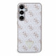 Baltas dėklas Samsung Galaxy S24 Plus telefonui "Guess PU Leather 4G Triangle Metal Logo Case"