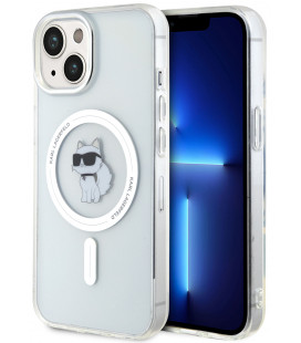 Skaidrus dėklas Apple iPhone 15 telefonui "Karl Lagerfeld IML Choupette MagSafe Case"