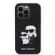 Juodas dėklas Apple iPhone 13 Pro telefonui "Karl Lagerfeld PU Saffiano Karl and Choupette NFT Case"