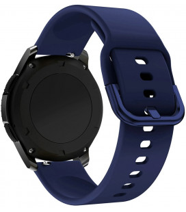 Mėlyna silikoninė 20mm apyrankė laikrodžiams "Silicone Strap TYS"