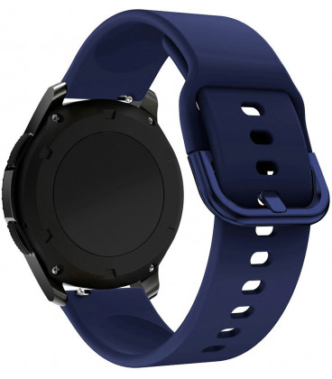 Mėlyna silikoninė 20mm apyrankė laikrodžiams "Silicone Strap TYS"