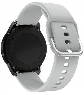 Pilka silikoninė 20mm apyrankė laikrodžiams "Silicone Strap TYS"