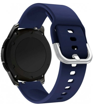 Mėlyna silikoninė 22mm apyrankė Samsung Galaxy Watch 46mm laikrodžiams "Silicone Strap TYS"