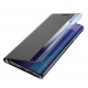 Juodas atverčiamas dėklas Samsung Galaxy S24 Ultra telefonui "New Sleep Case"