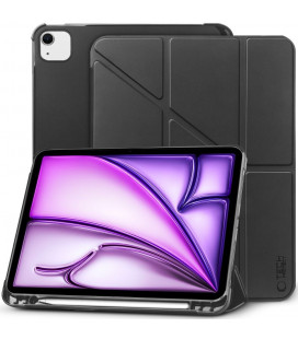 Juodas atverčiamas dėklas Apple iPad Air 13 2024 planšetei "Tech-Protect SC Origami"
