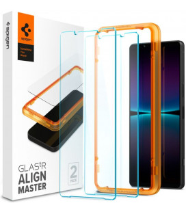 Apsauginis grūdintas stiklas Sony Xperia 1 VI telefonui "Spigen AlignMaster Glas tR 2-Pack"
