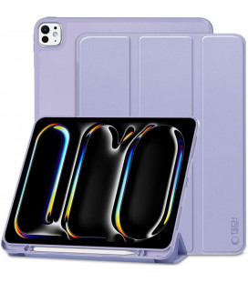 Violetinis atverčiamas dėklas Apple iPad Pro 13” 7 / 8 / 2024-2025 planšetei "Tech-Protect SC"