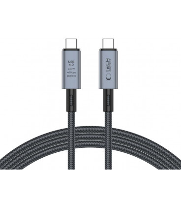 Pilkas USB-C - USB-C PD240W 200cm laidas "Tech-Protect Ultraboost Max USB 4.0 8K 40GBPS"
