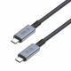 Pilkas USB-C - USB-C PD240W 200cm laidas "Tech-Protect Ultraboost Max USB 4.0 8K 40GBPS"