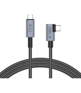 Pilkas USB-C - USB-C L PD240W 150cm laidas "Tech-Protect Ultraboost Max USB 4.0 8K 40GBPS"