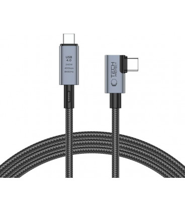 Pilkas USB-C - USB-C L PD240W 150cm laidas "Tech-Protect Ultraboost Max USB 4.0 8K 40GBPS"