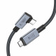 Pilkas USB-C - USB-C L PD240W 150cm laidas "Tech-Protect Ultraboost Max USB 4.0 8K 40GBPS"