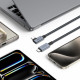 Pilkas USB-C - USB-C L PD240W 150cm laidas "Tech-Protect Ultraboost Max USB 4.0 8K 40GBPS"