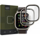 Apsauginis grūdintas stiklas (Titanium) Apple Watch Ultra 1 / 2 / 3 (49mm) laikrodžiui "HOFI Glass Ring 2-Pack"