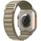 Titanium / Olive apyrankė Apple Watch 6 / 7 / 8 / 9 / 10 / SE / Ultra 1 / 2 ( 44 / 45 / 46 / 49 mm) "Tech-Protect Nylon Pro"