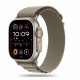 Titanium / Olive apyrankė Apple Watch 4 / 5 / 6 / 7 / 8 / 9 / SE / Ultra 1 / 2 (42 / 44 / 45 / 49 mm) laikrodžiui "Tech-Protect 