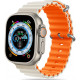 Starlight / oranžinė apyrankė Apple Watch 6 / 7 / 8 / 9 / SE / Ultra 1 / 2 (42 / 44 / 45 / 49 mm) laikrodžiui "Tech-Protect Icon