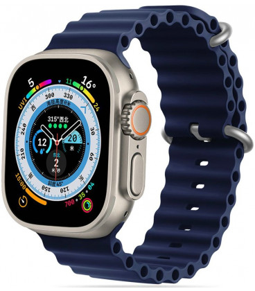 Mėlyna apyrankė Apple Watch 8 / 9 / 10 / 11 / 12 / SE / Ultra (44 / 45 / 46 / 49 mm) "Tech-Protect Iconband Pro"