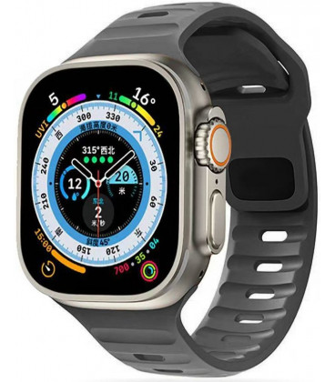 Pilka (Arctic Grey) apyrankė Apple Watch 6 / 7 / 8 / 9 / 10 / SE / Ultra 1 / 2 ( 44 / 45 / 46 / 49 mm) "Tech-Protect Iconband"