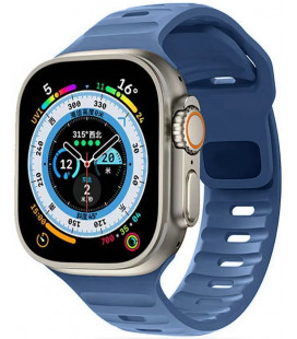Mėlyna (Montego) apyrankė Apple Watch 4 / 5 / 6 / 7 / 8 / 9 / SE / Ultra 1 / 2 (42 / 44 / 45 / 49 mm) laikrodžiui "Tech-Protect 