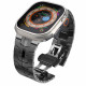 Juoda apyrankė Apple Watch 8 / 9 / 10 / 11 / SE / ULTRA (44 / 45 / 46 / 49 MM) "Tech-Protect Stainless Line"