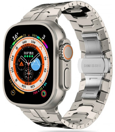 Titanium apyrankė Apple Watch 6 / 7 / 8 / 9 / 10 / SE / Ultra 1 / 2 ( 44 / 45 / 46 / 49 mm) "Tech-Protect Stainles Line"