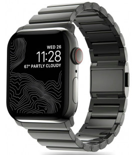 Juoda apyrankė Apple Watch 4 / 5 / 6 / 7 / 8 / 9 / SE / Ultra 1 / 2 (42 / 44 / 45 / 49 mm) laikrodžiui "Tech-Protect Steelband"