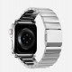 Sidabrinės spalvos apyrankė Apple Watch 4 / 5 / 6 / 7 / 8 / 9 / SE / Ultra 1 / 2 (42 / 44 / 45 / 49 mm) laikrodžiui "Tech-Protec