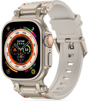 Pilka apyrankė Apple Watch 6 / 7 / 8 / 9 / 10 / SE / Ultra 1 / 2 ( 44 / 45 / 46 / 49 mm) laikrodžiui "Tech-Protect Delta Pro"