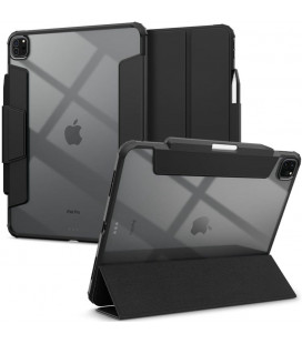 Juodas atverčiamas dėklas Apple iPad Pro 13 7 / 2024 planšetei "Spigen Ultra Hybrid Pro"