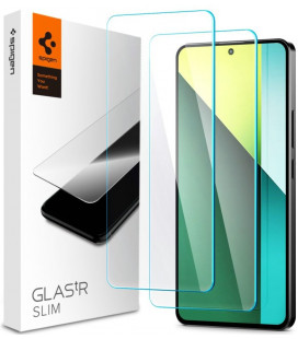 Apsauginis grūdintas stiklas Xiaomi Redmi Note 13 Pro 5G telefonui "Spigen Glas.TR Slim 2-Pack"