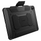 Juodas atverčiamas dėklas Apple iPad Pro 13” 7 / 8 / 2024-2025 planšetei "Spigen Rugged Armor PRO"
