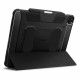 Juodas atverčiamas dėklas Apple iPad Pro 13” 7 / 8 / 2024-2025 planšetei "Spigen Rugged Armor PRO"