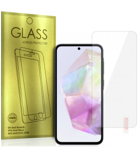 Apsauginis grūdintas stiklas Samsung Galaxy A35 5G / A55 5G telefonui " Tempered Glass GOLD"