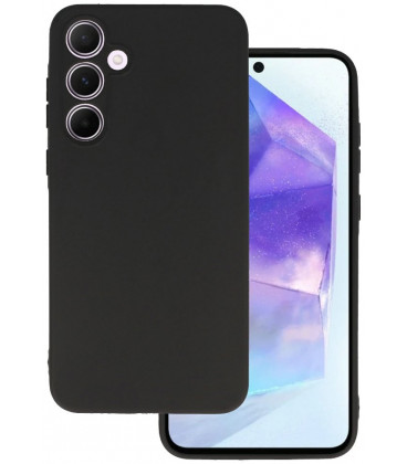 Matinis juodas dėklas Samsung Galaxy A55 5G telefonui "Matt Case"