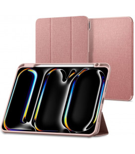 Rausvai auksinės spalvos atverčiamas dėklas Apple iPad Pro 11 5 / 6 / 2024-2025 planšetei "Spigen Urban Fit"