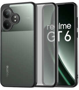 Matinis juodas dėklas Realme GT 6 / GT 6T elefonui "Tech-Protect Magmat"