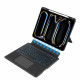 Juodas atverčiamas dėklas + klaviatūra Apple iPad Pro 13” 7 / 8 / 2024-2025 planšetei "Tech-Protect SCmag + Keyboard"