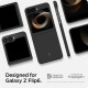 Juodas (Aramid) dėklas Samsung Galaxy Z Flip 6 / 7 FE telefonui "Spigen Airskin"