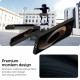Juodas (Aramid) dėklas Samsung Galaxy Z Flip 6 / 7 FE telefonui "Spigen Airskin"