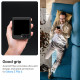 Juodas (Aramid) dėklas Samsung Galaxy Z Flip 6 / 7 FE telefonui "Spigen Airskin"