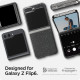 Skaidrus dėklas su blizgučiais Samsung Galaxy Z Flip 6 telefonui "Spigen Airskin"