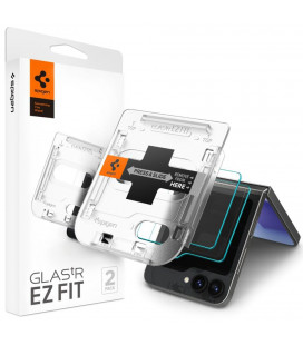 Apsauginis grūdintas stiklas Samsung Galaxy Z Flip 6 telefonui "Spigen Glas.TR EZ Fit 2-Pack"