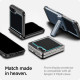 Apsauginis grūdintas stiklas Samsung Galaxy Z Flip 6 / 7 FE telefonui "Spigen Glas.TR EZ Fit 2-Pack"