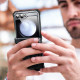 Juodas dėklas Samsung Galaxy Z Flip 6 / 7 FE telefonui "Supcase IBLSN Armorbox"