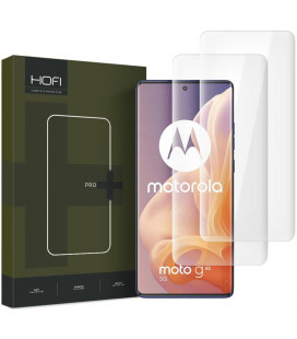 Skaidrus apsauginis grūdintas stiklas Motorola Moto G85 5G telefonui "Hofi UV Glass 2-Pack"