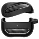 Matinis juodas dėklas Samsung Galaxy Buds 3 / 3 FE / 3 Pro ausinėms "Spigen Rugged Armor"