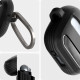 Matinis juodas dėklas Samsung Galaxy Buds 3 / 3 FE / 3 Pro ausinėms "Spigen Rugged Armor"