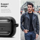 Matinis juodas dėklas Samsung Galaxy Buds 3 / 3 FE / 3 Pro ausinėms "Spigen Rugged Armor"